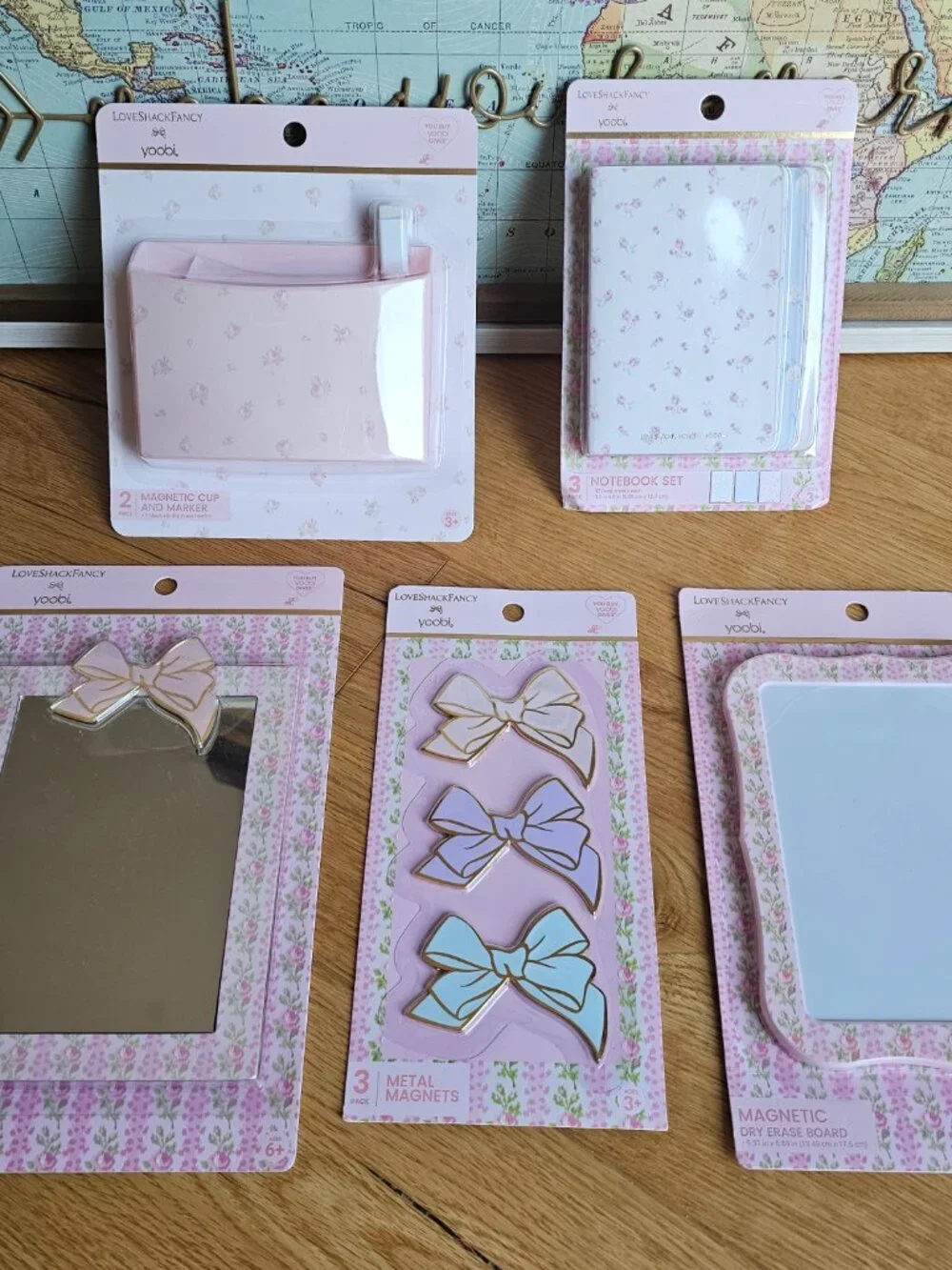 LoveShackFancy Target Heirloom Ditsy pink lunch bag organizer binder notebook